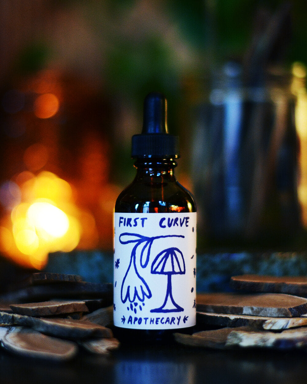 Liquid reishi mushroom extract from First Curve Apothecary